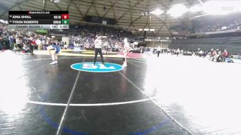 Boys 3A 138 lbs Champ. Round 1 - Jona Shull, Ballard vs Tyson Roberts, Sedro-Woolley