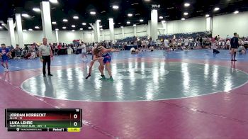 126 lbs Round 5 (16 Team) - Jordan Korreckt, All In vs Luka Lehre, Team Michigan Blue - DEV