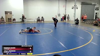 71 lbs Placement Matches (8 Team) - Thomas Radin, Tennessee vs Cole Johnson, Colorado