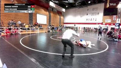 100 lbs Champ. Round 1 - Tana Williams, Lyman vs Randee Turner, Evanston