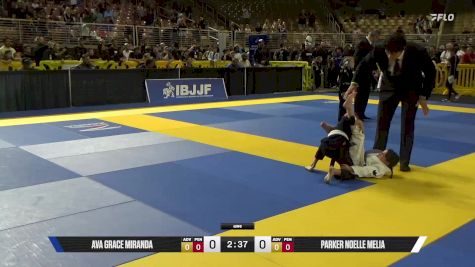 Parker Noelle Melia vs Ava Grace Miranda 2025 Pan Kids Jiu-Jitsu IBJJF Championship