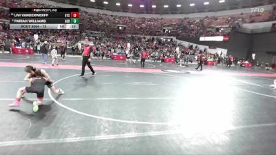 75 lbs Champ. Round 2 - Pariah Williams, AF Green Demons vs Livi Vanderwerff, B.A.M Training Center