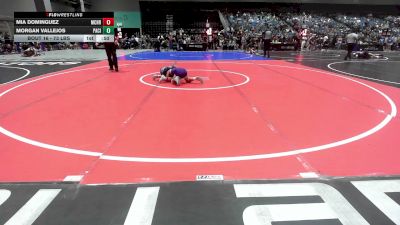 73 lbs Quarterfinal - Mia Dominguez, Crusader Wrestling vs Morgan Vallejos, Pacific Edge Wrestling