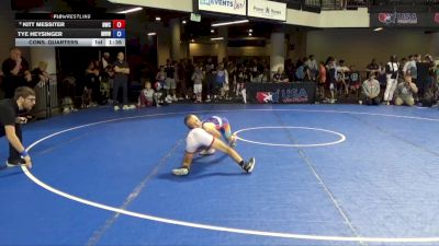 67 lbs Cons. Quarters - Kitt Messiter, NOVA Wrestling Club vs Tye Heysinger, Mustang Wrestling Club