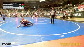85 lbs Round Of 32 - Gunner Saldana, Unaffiliated vs Carson Johnson, Duran Elite
