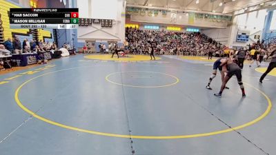 120 lbs Cons. Round 3 - Mason Milligan, First State Military Academy vs Haji Saccoh, Christiana H S