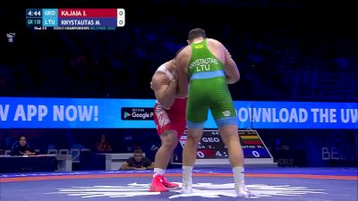 130 kg Final 3-5 - Iakobi Kajaia, Georgia vs Mantas Knystautas, Lithuania