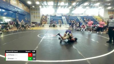 144 lbs Round 6 (8 Team) - John Brewer, Athens Christian vs Jaxon Arfaras, Braves WC