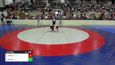 125-130 lbs Quarterfinal - Jacob Walker, Georgia vs Bryson Allday, South Georgia Takedown Club