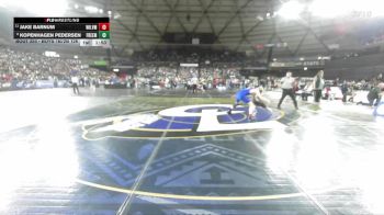 Boys 1B/2B 126 Champ. Round 2 - Jake Barnum, Willapa Valley vs Kopenhagen Pedersen, Freeman