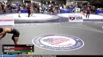 160 lbs Cons. Round 3 - Max Bantiuc, California vs Cesar Lopez, Youngblood Wrestling Club