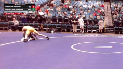 141 lbs Round Of 64 - Christian Herrera, Wyoming vs Terrell Kinlicheenie, New Mexico Highlands