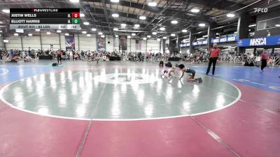 85 lbs Consi Of 16 #2 - Justin Wells, AL vs Elliott Harris, AL