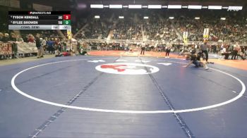 4A-132 lbs Cons. Semi - Tyson Kendall, Jackson Hole vs Rylee Browen, Thunder Basin
