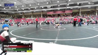 67 lbs Cons. Round 3 - Baylor Bowman, Columbus vs Greyson Simon, The Best Wrestler