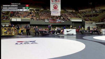 Champ. Round 2 - Kingston Lawrence vs Daniel Armendarez, Selma High School Wrestling