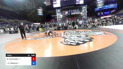 132 lbs Cons 16 #1 - William Schneider, MN vs Harvey Walgren, UT