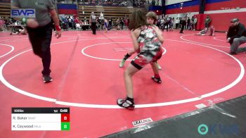 100 lbs Semifinal - Roman Baker, Skiatook Youth Wrestling vs Kamden Caywood, Oklahoma Phantom (OPWC)