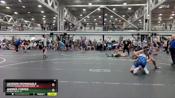 157 lbs Round 7 (8 Team) - Jackson McMonagle, Steller Trained Crimson Dawn vs Andres Cortes, Seagull Blue