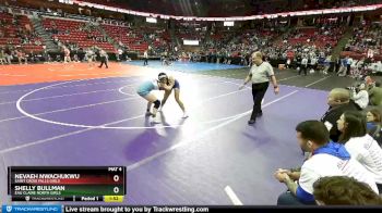Girls 138 lbs Quarterfinal - Nevaeh Nwachukwu, Saint Croix Falls Girls vs Shelly Bullman, Eau Claire North Girls