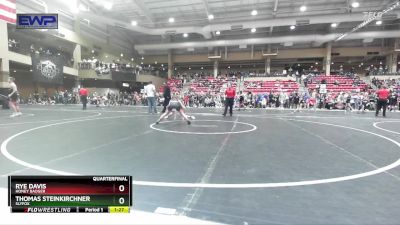 92 lbs Quarterfinal - Thomas Steinkirchner, Slyfox vs Rye Davis, Honey Badger