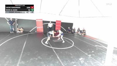 138 lbs Champ. Round 2 - Lucas VanGorden, Los Osos High School Wrestling vs Noor Al Saedi, Valhalla