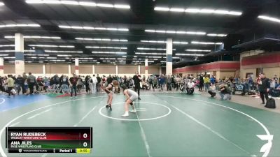 102-103 lbs Round 3 - Ryan Rudebeck, Wildcat Wrestling Club vs Ana Jiles, Ryse Wrestling Club