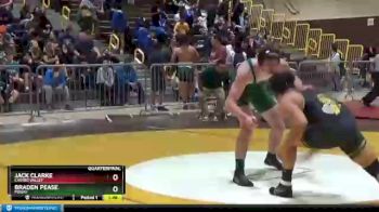195 lbs Quarterfinal - Jack Clarke, Castro Valley vs Braden Pease, Poway