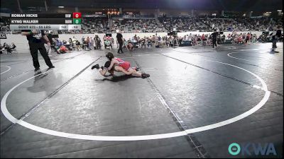 55 lbs 5th Place - Roman HIcks, Raw Wrestling Club vs Kyng Walker, Barnsdall Youth Wrestling