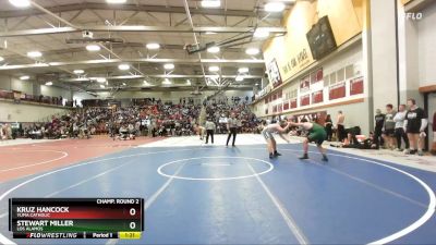 190 lbs Champ. Round 2 - Kruz Hancock, Yuma Catholic vs Stewart Miller, Los Alamos