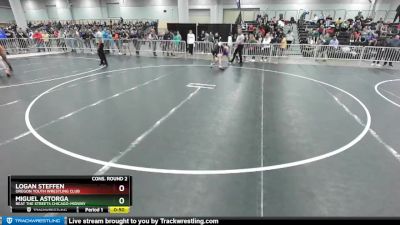 120 lbs Cons. Round 2 - Miguel Astorga, Beat The Streets Chicago-Midway vs Logan Steffen, Oregon Youth Wrestling Club