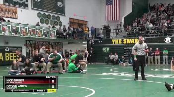 144 lbs Cons. Round 4 - Nick Brunst, Buckeye (Medina) vs Hayden Jarvis, Cloverleaf