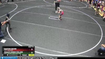 44 lbs Quarterfinal - Prince`Josiah Collins, West Wateree Wrestling Club vs Daxton Deane, Hard Rock Rams