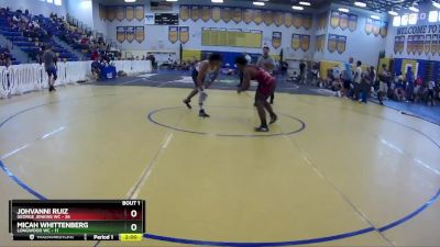 157 lbs Round 1 (8 Team) - Micah Whittenberg, Longwood WC vs Johvanni Ruiz, George Jenkins WC