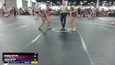 135 lbs Round 3 (8 Team) - Fionna Ritchie, 84 Athletes vs Sarah Booz, Xtreme Team