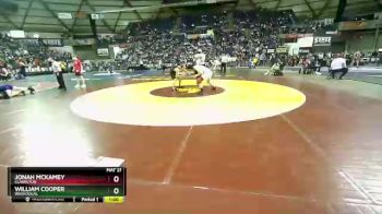 2A 170 lbs Cons. Round 1 - Jonah Mckamey, Clarkston vs William Cooper, Washougal