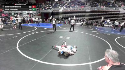 54 lbs 3rd Place - Carson Peterson, Mile High WC vs Isaac Graham, Natrona Colts