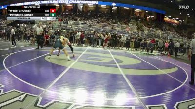 144 1A Semifinal - Wyatt Crouser, Cocoa Beach vs Preston Lindsay, Coral Springs Charter School