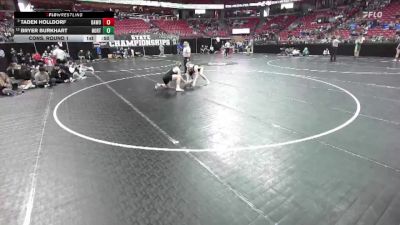 D2-157 lbs Cons. Round 1 - Bryer Burkhart, Northwestern vs Taden Holldorf, Baldwin-Woodville