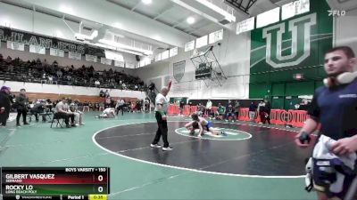 150 lbs Cons. Round 5 - Rocky Lo, Long Beach Poly vs Gilbert Vasquez, Serrano