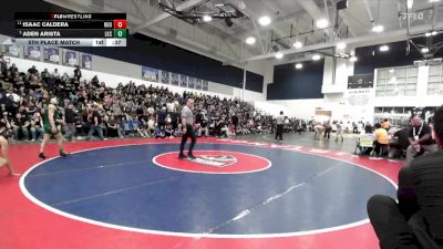 126 lbs 5th Place Match - Isaac Caldera, Eleanor Roosevelt vs Aden Arista, Lakeside