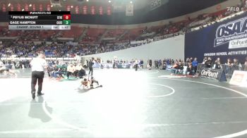4A Boys 157 lbs Champ. Round 1 - Psylis McNutt, St. Helens Boys vs Gage Hampton, Cascade Boys