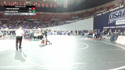 4A Boys 157 lbs Champ. Round 1 - Psylis McNutt, St. Helens Boys vs Gage Hampton, Cascade Boys