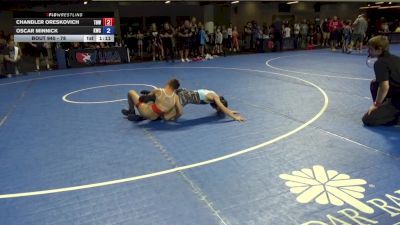 78 lbs Cons. Sub-rd Of 16 - Chandler Oreskovich, The Best Wrestler vs Oscar Minnick, Knights Wrestling Club