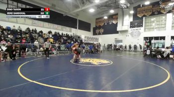 120 lbs Champ. Round 2 - Zeke Sandoval, Bishop Amat vs Dino Taxon, Mission Viejo