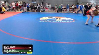 132 lbs Cons. Round 1 - Calvin Court, Washington vs Isaac Grimmer, Triple Crown Wrestling Club