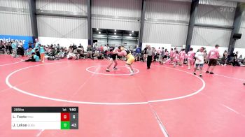 285 lbs Rr Rnd 4 - Levi Foote, Triumph Trained vs Justin Lekse, Quest School Of Wrestling