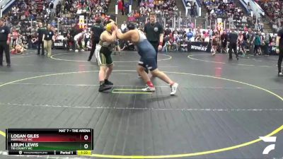 3rd Place Match - Logan Giles, Marysville WC vs Leium Lewis, Tri County WC