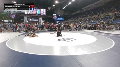 144 lbs Cons. Sub-rd Of 64 - Matthew Diamond, New York vs Jayzahn Jones, Ohio