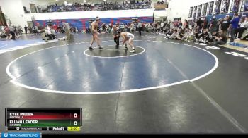 152 lbs Quarterfinal - Kyle Miller, Post Falls vs Elijah Leader, Hanford